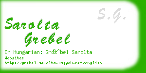 sarolta grebel business card
